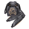 The 2022 new style of Zhongda Tong Boys' Reflective Strip Velvet Set for children's autumn and winter thickened and warm two-piece set Item Picture